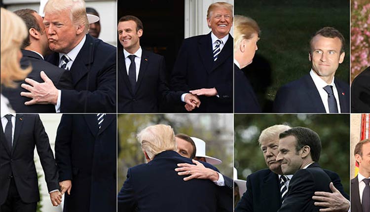 VIDEO. « L’Affaire des Mains » Macron et Trump a fait le délice des humoristes