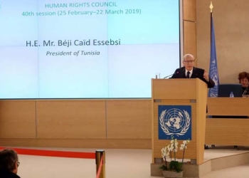 Béji Caïd Essebsi s’entretient avec le secrétaire général de l'ONU