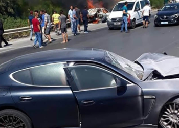 Autoroute Hammamet: une Porshe provoque un accident dramatique (vidéo)