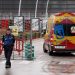 En images: un hôpital installé au parc des expositions de Madrid, en Espagne