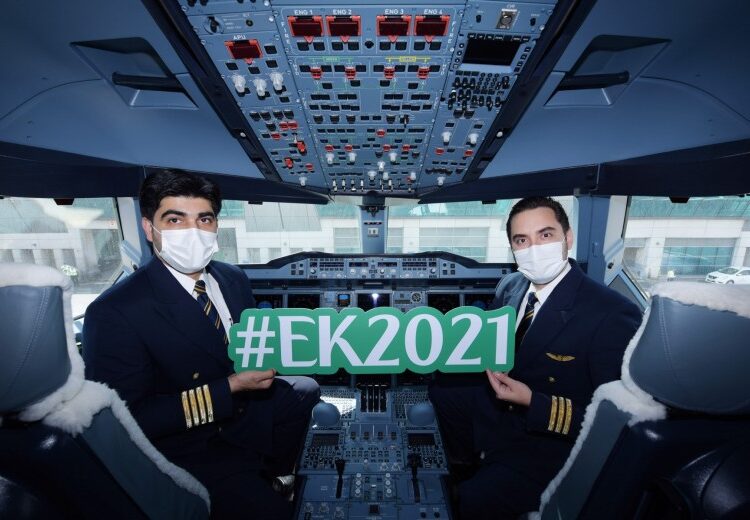 Emirates lance le premier vol de passagers 100% vaccinés (Photos)